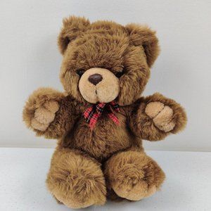 A & B Novelty Teddy Bear 1982 Light Brown Plush Stuffed Animal Vintage